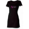 M LE SPORT Robe Tee Shirt Femme Noire 